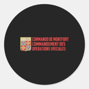 Sticker Rond Montfort Comdo Forces spéciales françaises