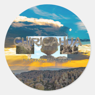 Sticker Rond Monument national d'ABH Chiricahua