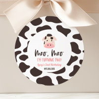 Moo Moo I'm Turin Two Cow 2nd Birthday Party