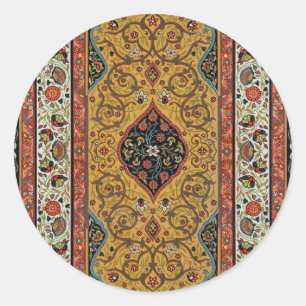 Sticker Rond Moquette Perse antique Design élégant