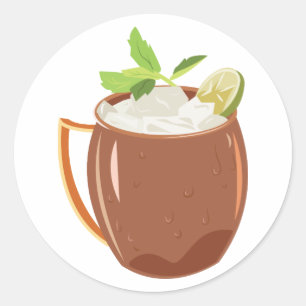 Sticker Rond Moscou Mule
