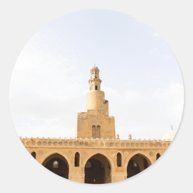 Sticker Rond mosquée ibn tulun au Caire, Egypte (Devant)