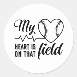 Sticker Rond mot sport de base-ball