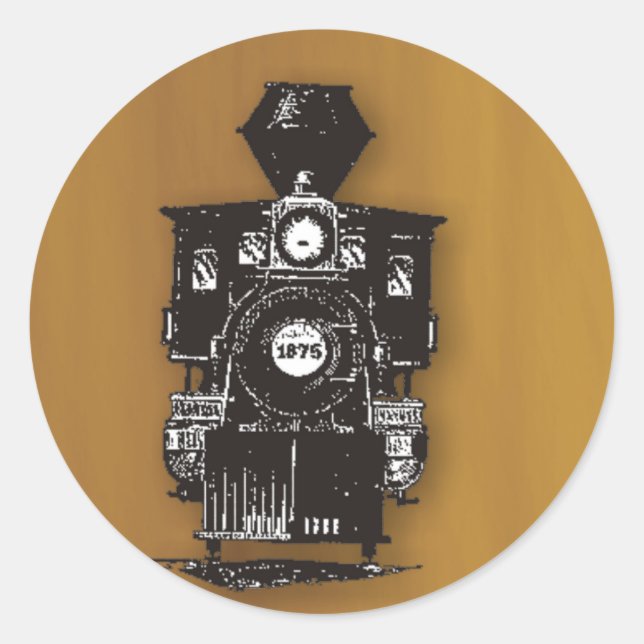 Sticker Rond Moteur à vapeur (Devant)