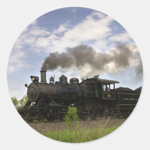 Sticker Rond Moteur à vapeur #40