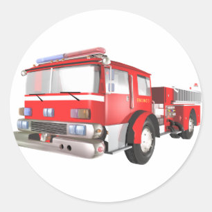 Sticker Rond Moteur d'incendie