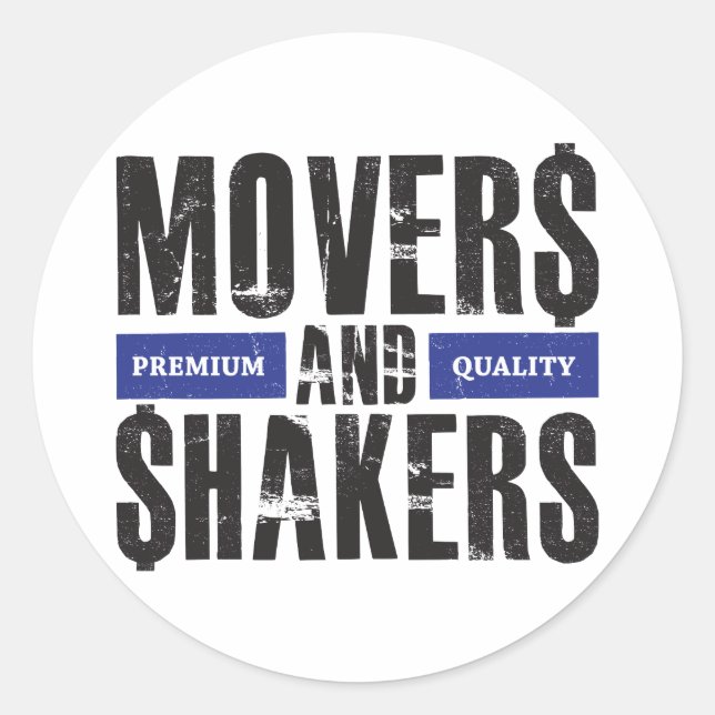 Sticker Rond Moteurs et agitateurs - bleu (Devant)