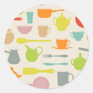 Sticker Rond Motif