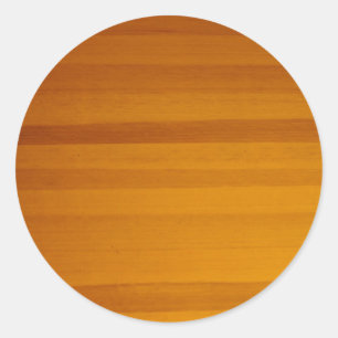 Sticker Rond motif à grains de bois blonde
