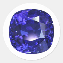 Sticker Rond Motif bleu