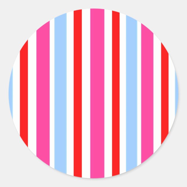 Sticker Rond Motif de bande brillante moderne (Devant)