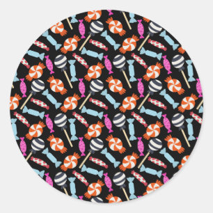 Sticker Rond Motif de bonbons   motif Lollies   lollipop 37