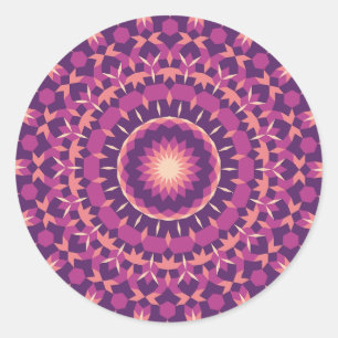 Sticker Rond Motif de carrelage de pollen