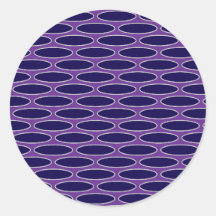 Motif de chaîne violet ovale
