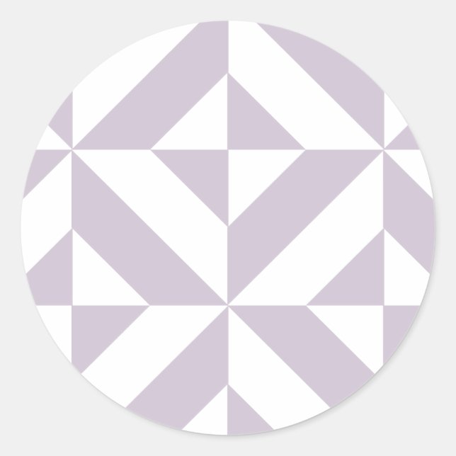 Sticker Rond Motif de cube de pale Cool géométrique (Devant)