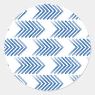 Sticker Rond Motif de flèche de la tribu bleue