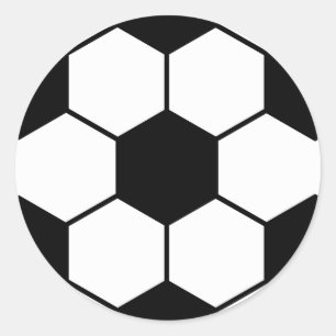 Sticker Rond motif de football cool
