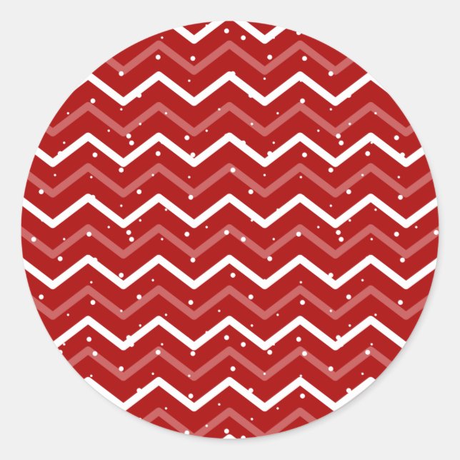 Sticker Rond Motif de Noël 113 (Devant)