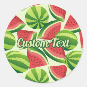 Sticker Rond Motif de pastèque
