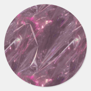 Sticker Rond Motif de texture rose brillant