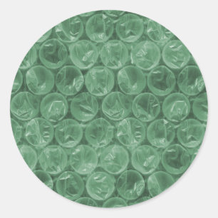 Sticker Rond Motif d'enveloppement de bulle verte