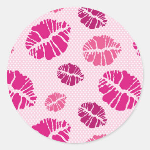 Sticker Rond Motif d'impression en forme de baisson