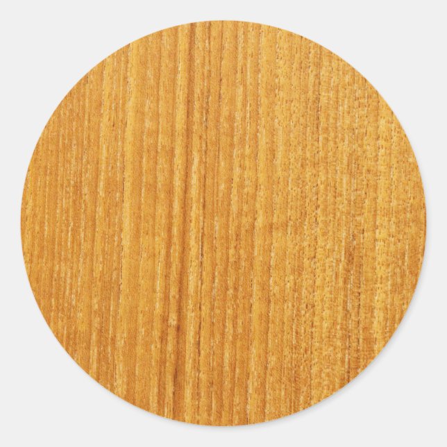 Sticker Rond Motif du grain de bois (Devant)