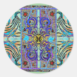 Sticker Rond Motif élégant 57793