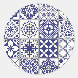 Sticker Rond Motif en céramique
