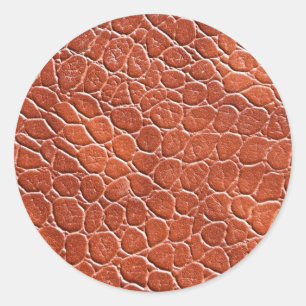 Sticker Rond Motif en cuir