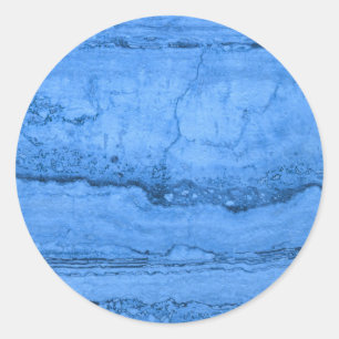 Sticker Rond Motif en granit bleu, marbre bleu, pierre bleue