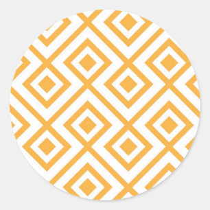 Sticker Rond Motif géométrique en forme de lozenge