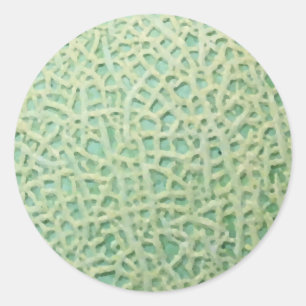 Sticker Rond motif melon