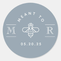 Motif moderne pour Bee Honey Mariage Faveur Dusty