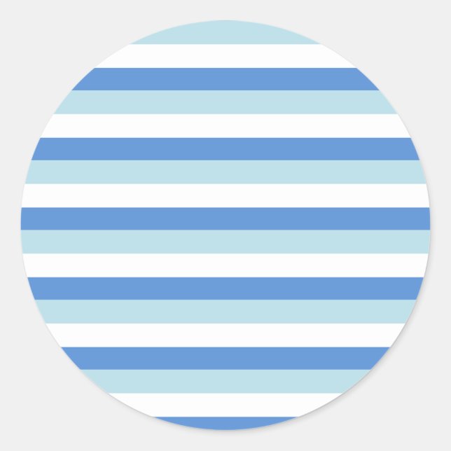 Sticker Rond Motif moderne tendance Bleu Bleu Bleu  (Devant)