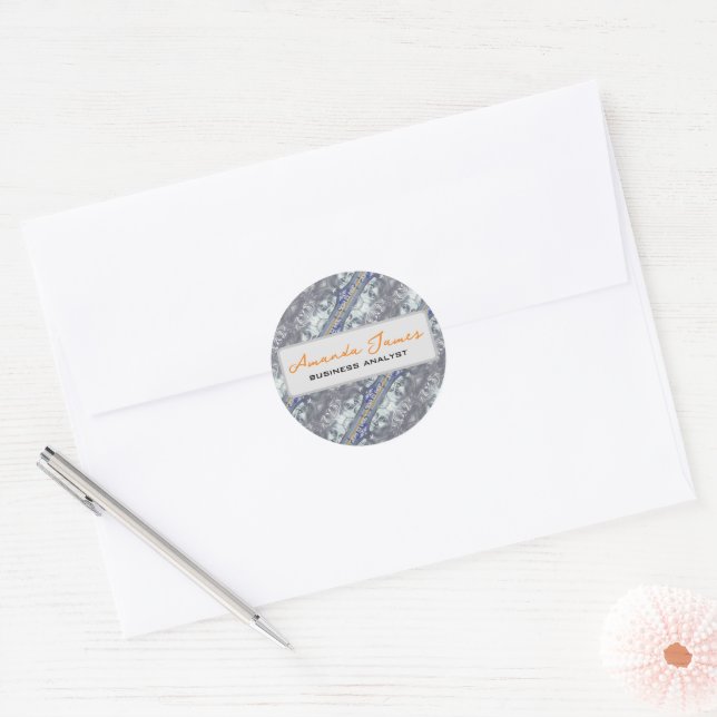 Sticker Rond Motif monétaire australien (Enveloppe)