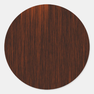 Sticker Rond Motif Orange/Brown et Black Lines