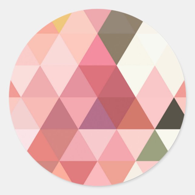 Sticker Rond Motif rose graphique (Devant)