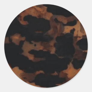 Sticker Rond Motif sans couture en écaille de tortue, écaille d