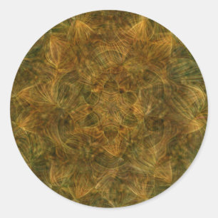 Sticker Rond Motif Tortoise Shell