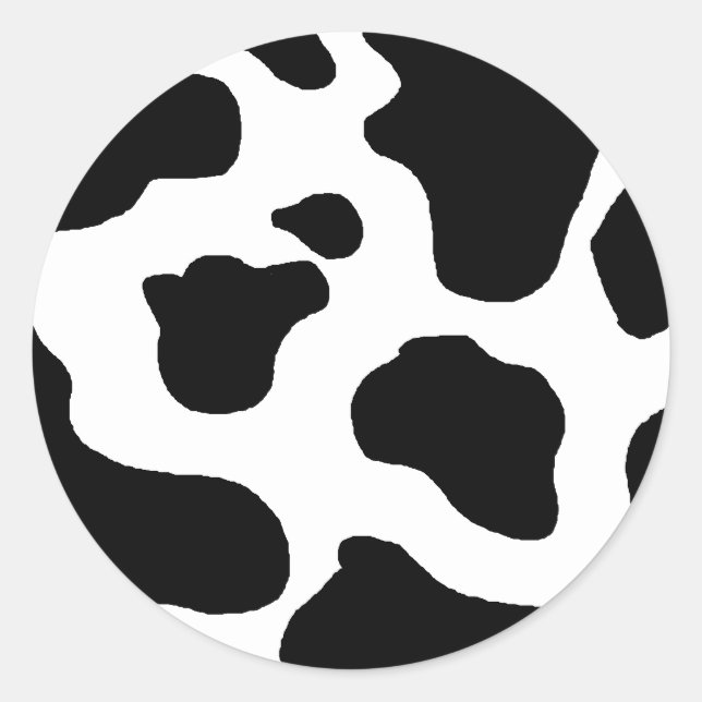 Sticker Rond Motif tressé noir et blanc (Devant)
