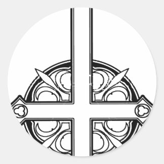 Sticker Rond Motif vertical supérieur