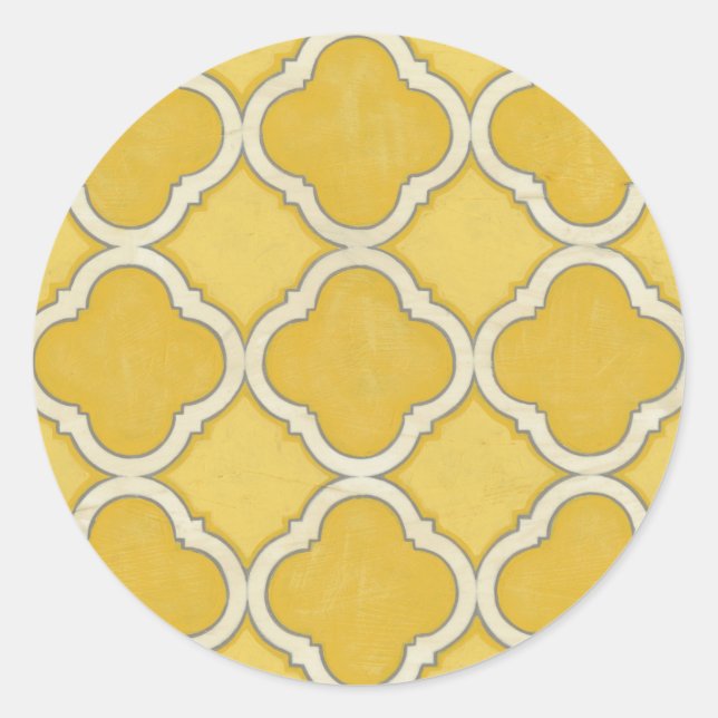 Sticker Rond Motifs du marché I (Devant)