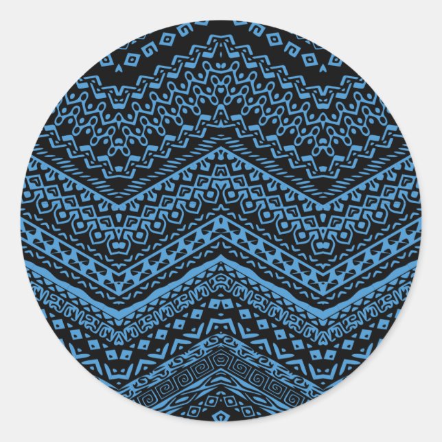 Sticker Rond Motifs ethniques 5 (Devant)