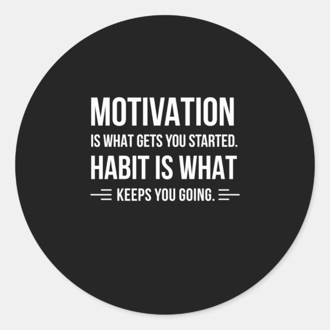 Sticker Rond Motivation Cadeau Anniversaire Est Ce Qui Vous A C (Devant)