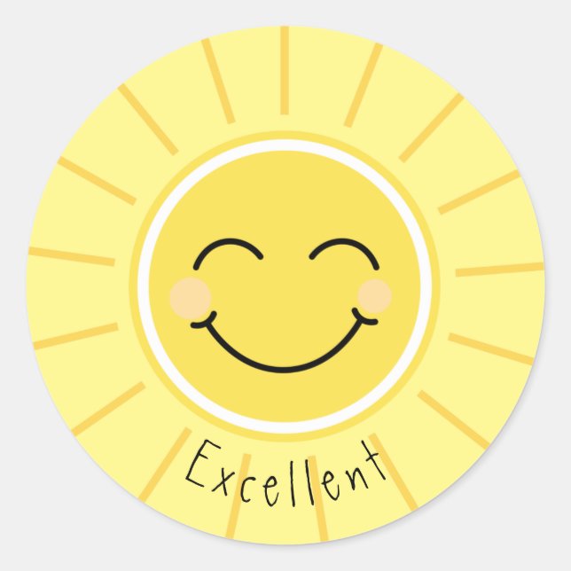 Sticker Rond Motivation de récompense pour l'enseignant pour l' (Devant)