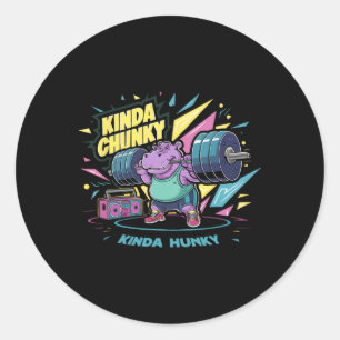 Sticker Rond Motivationnel Bodybuilding Poids Apparel Ki