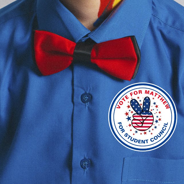 Sticker Rond Motiver à voter pour le président de classe : panc (Créateur téléchargé)