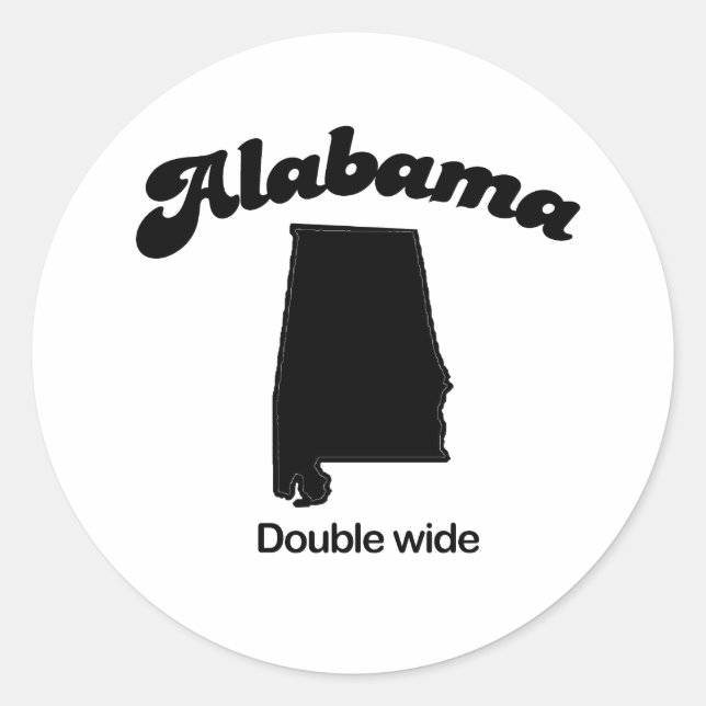 Sticker Rond Moto Alabama - Double Large (Devant)