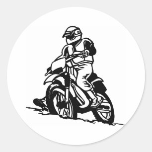 Sticker Rond Moto de motocross